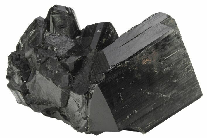 Lustrous Black Tourmaline (Schorl) Crystals - Namibia #239678